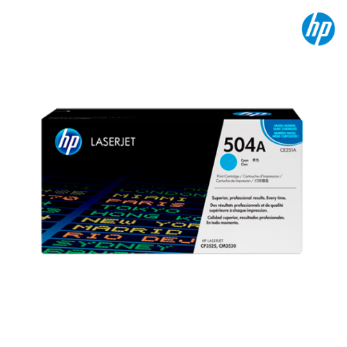 ตลับหมึกแท้ Toner Original Compatible HP CE251A Clyan, 504A